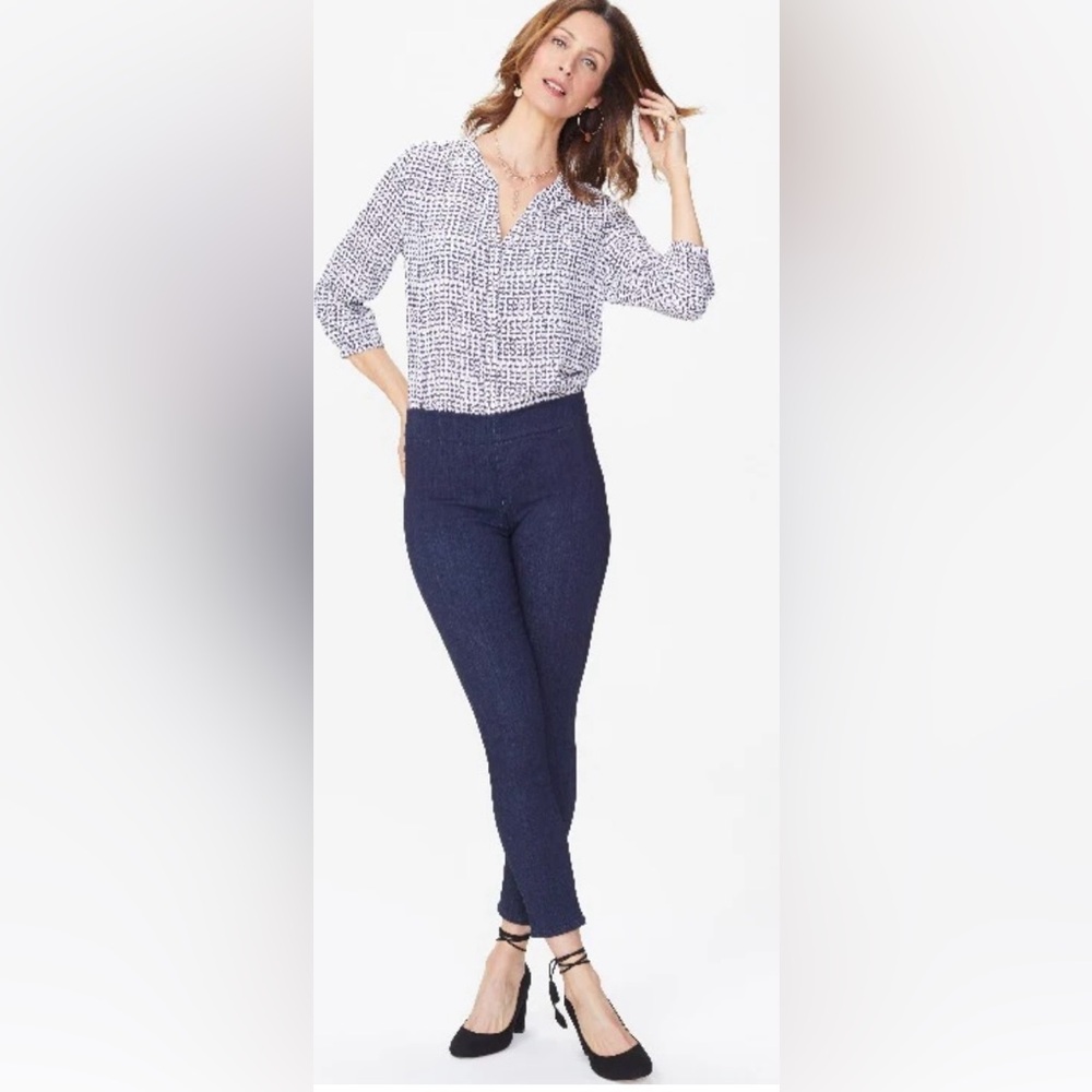 NYDJ Navy Slim Ankle & Cropped Jeans